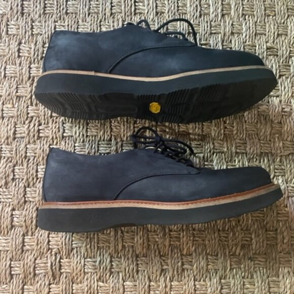 Samuel Hubbard navy nubuck derby shoes main image 5